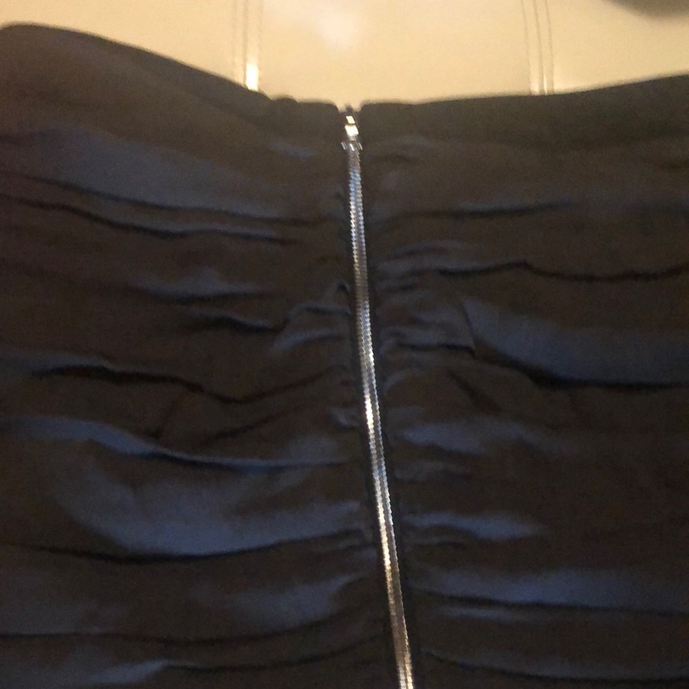 Silk skirt mainly black ruched Laila Azhar